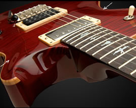 The PRS Mark Tremonti Signature Model carved top, courtesy prsguitars.com