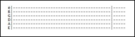 Guitar Tabs Blank